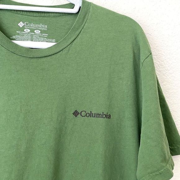 Columbia Shirt Mens Size XL Green Graphic Tee Cotton - Picture 3 of 6
